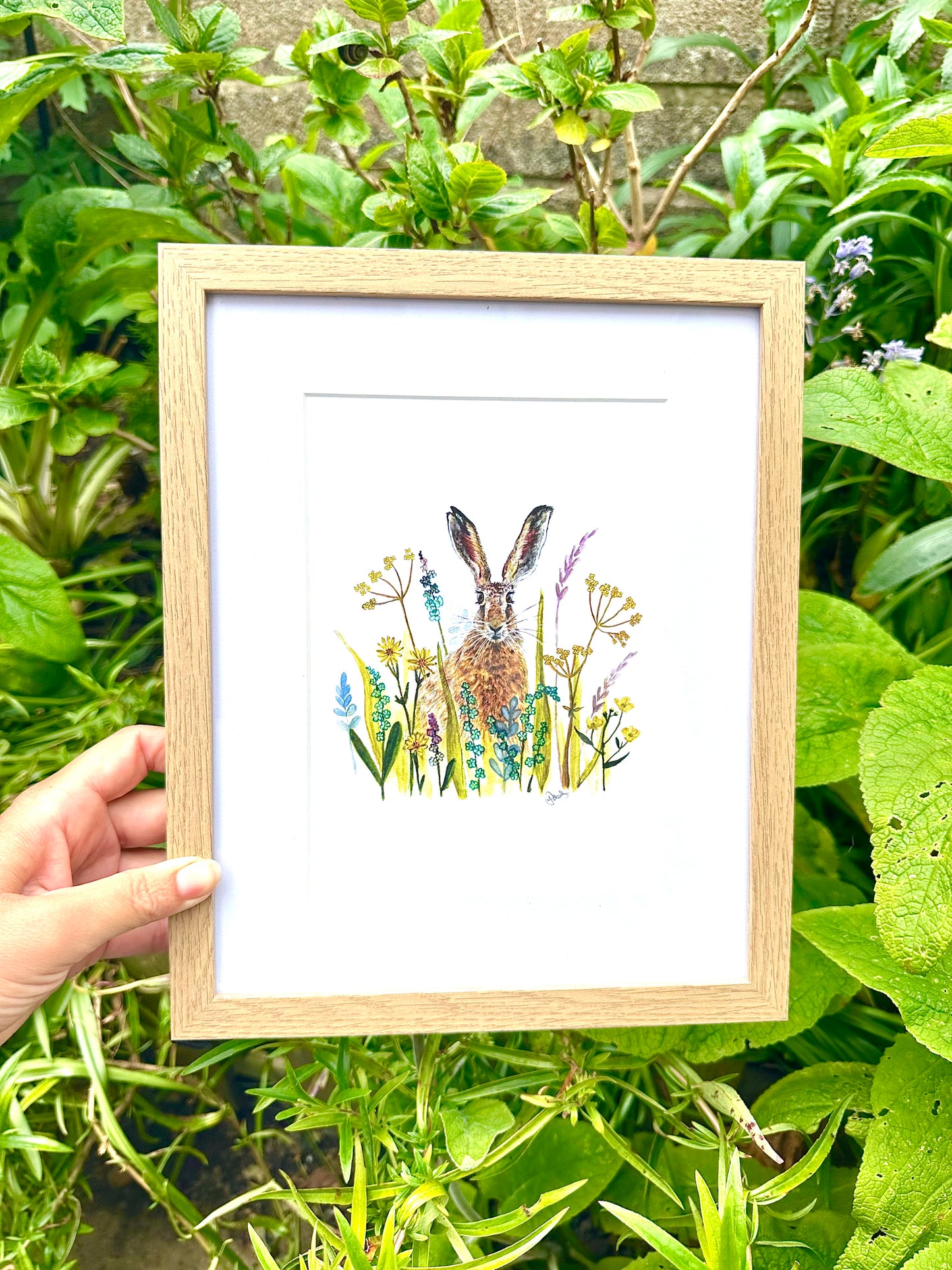 Spring Hare A5 Watercolour Art Print
