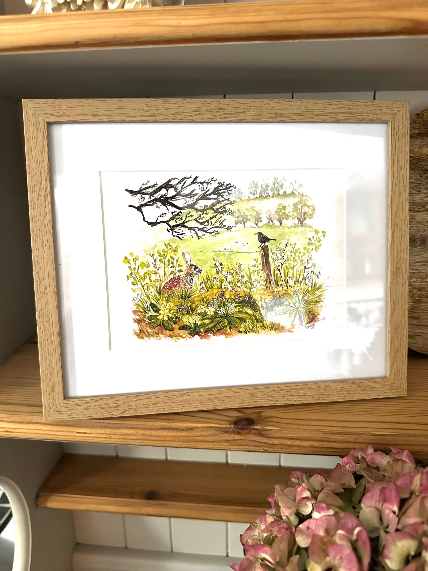 Edge Of The Bluebell Woods A5 Watercolour Art Print