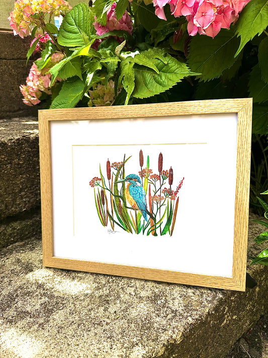 Kingfisher A5 Watercolour Art Print